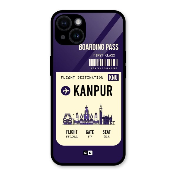Kanpur Boarding Pass Glass Back Case for iPhone 14