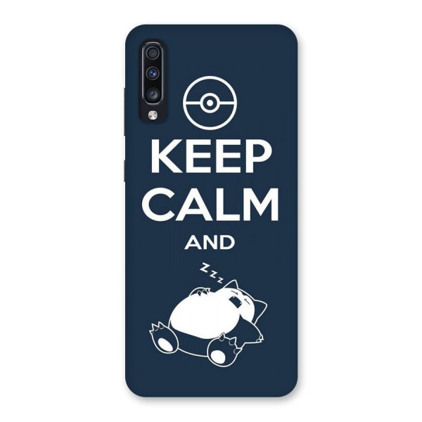 Keep Calm and Sleep Back Case for Galaxy A70s