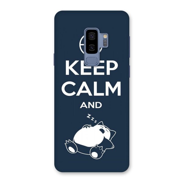 Keep Calm and Sleep Back Case for Galaxy S9 Plus