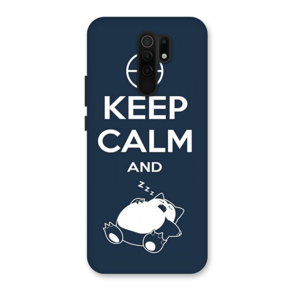 Keep Calm and Sleep Back Case for Redmi 9 Prime