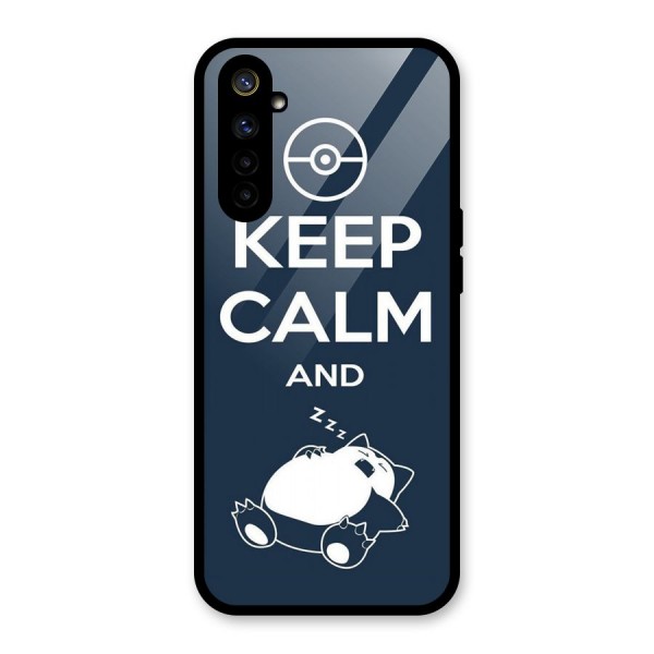 Keep Calm and Sleep Glass Back Case for Realme 6i