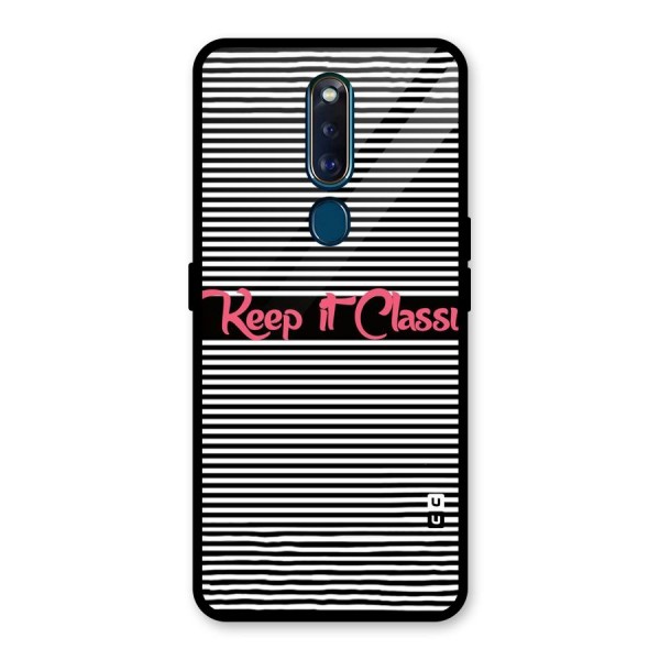 Keep It Classy Glass Back Case for Oppo F11 Pro