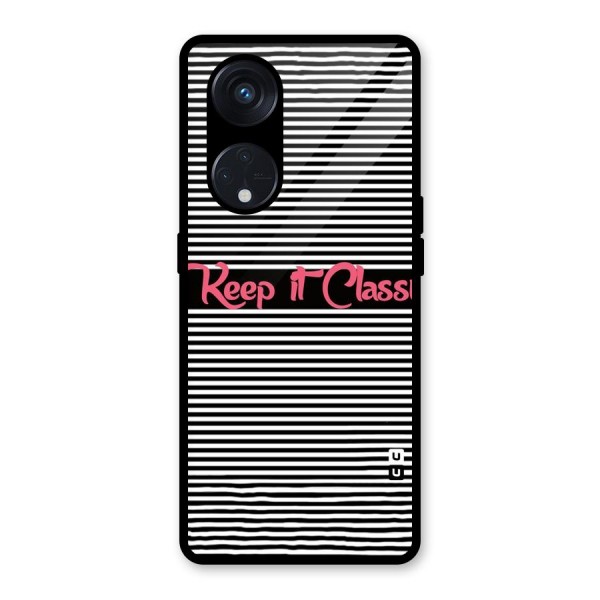 Keep It Classy Glass Back Case for Reno8 T 5G