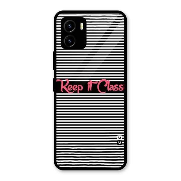 Keep It Classy Glass Back Case for Vivo Y15s