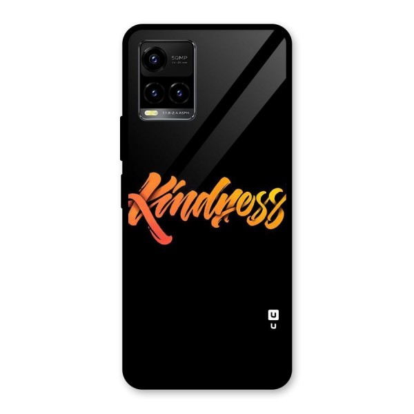 Kindness Glass Back Case for Vivo Y21 2021