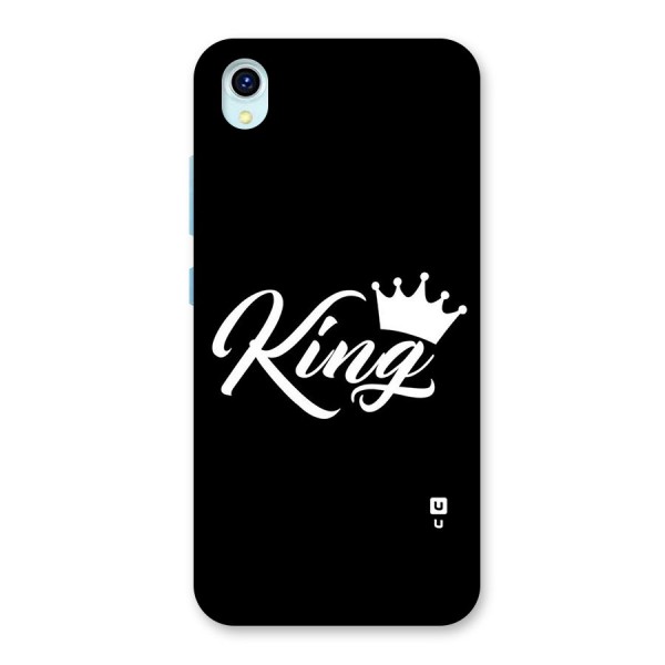 King Crown Typography Back Case for Vivo Y1s