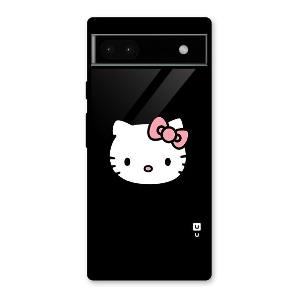 Kitty Cute Glass Back Case for Google Pixel 6a