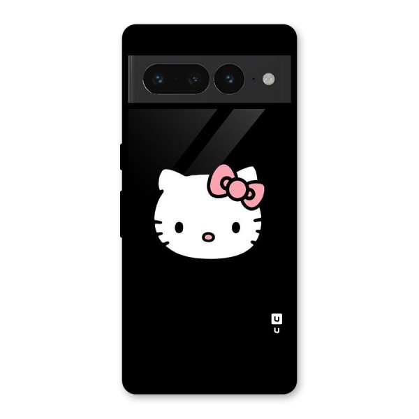 Kitty Cute Glass Back Case for Google Pixel 7 Pro