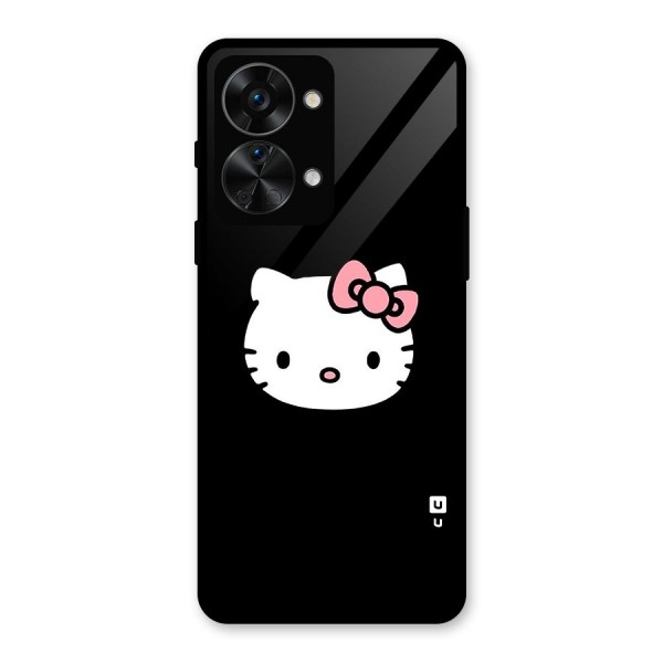 Kitty Cute Glass Back Case for OnePlus Nord 2T
