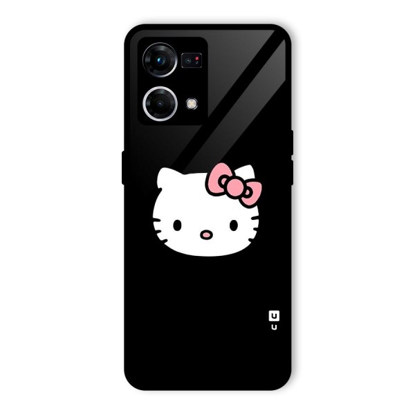 Kitty Cute Glass Back Case for Oppo F21 Pro 4G