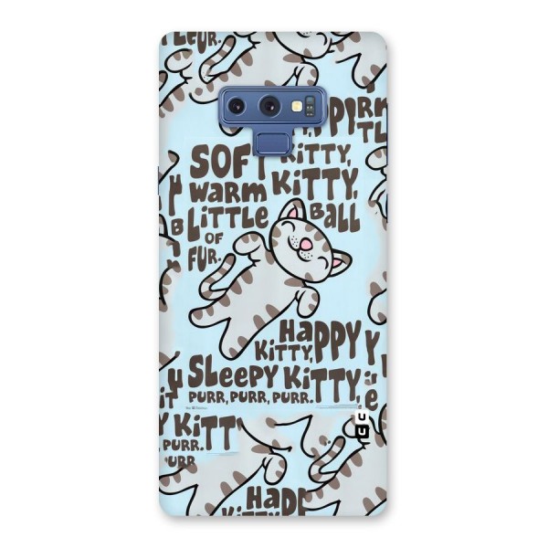 Kitty Pattern Back Case for Galaxy Note 9