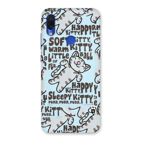 Kitty Pattern Back Case for Redmi Note 7