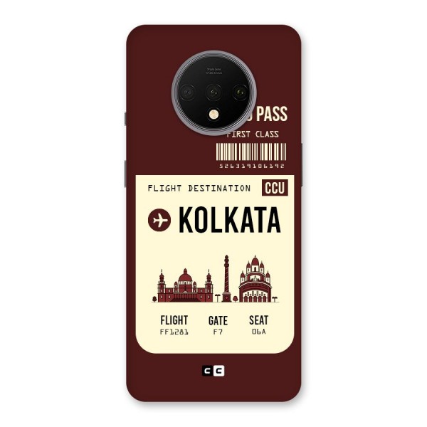 Kolkata Boarding Pass Back Case for OnePlus 7T