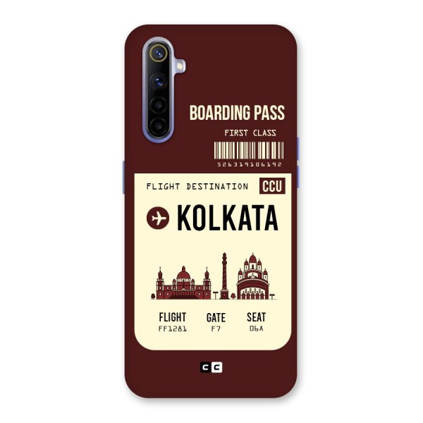 Kolkata Boarding Pass Back Case for Realme 6