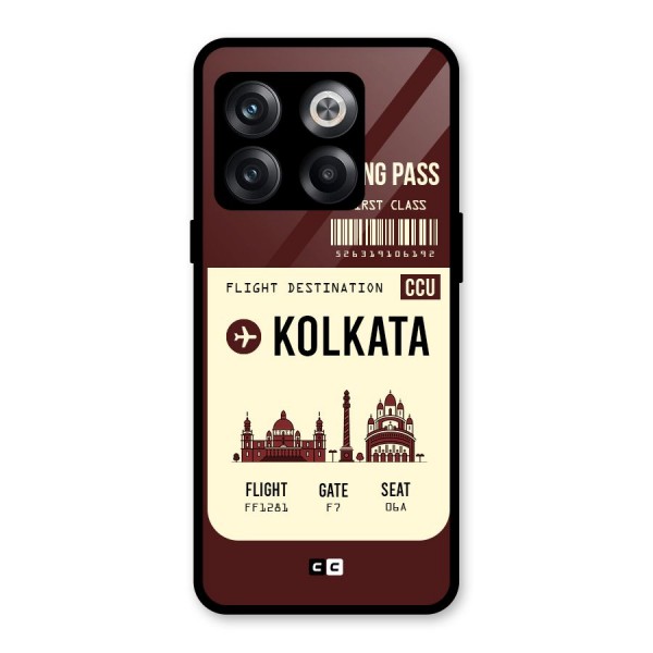 Kolkata Boarding Pass Glass Back Case for OnePlus 10T
