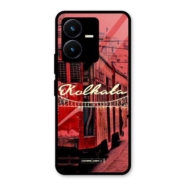 Kolkata Citystyle Glass Back Case for Vivo Y22