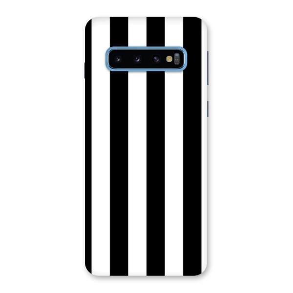 Lavish Black Stripes Back Case for Galaxy S10