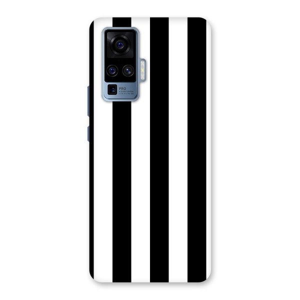 Lavish Black Stripes Back Case for Vivo X50 Pro