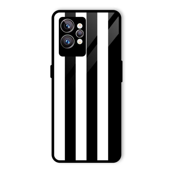 Lavish Black Stripes Glass Back Case for Realme GT2 Pro