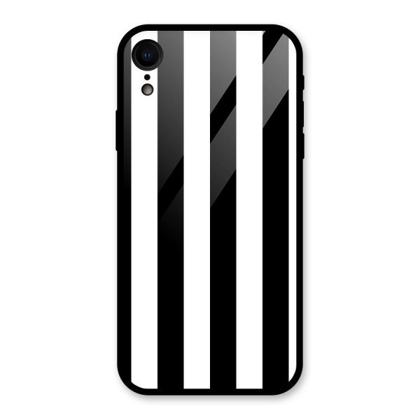 Lavish Black Stripes Glass Back Case for XR