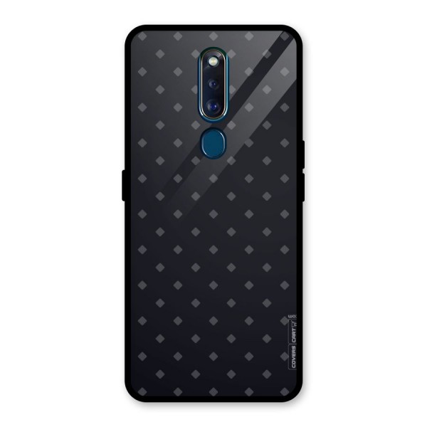 Lavish Diamond Pattern Glass Back Case for Oppo F11 Pro