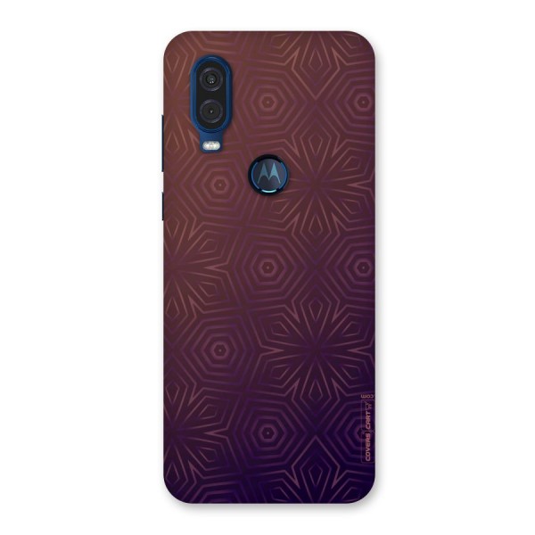 Lavish Purple Pattern Back Case for Motorola One Vision