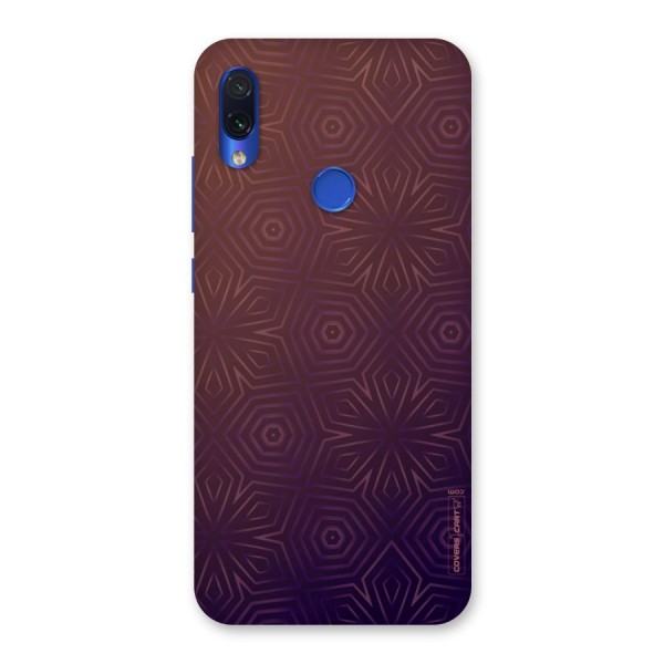 Lavish Purple Pattern Back Case for Redmi Note 7