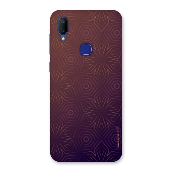 Lavish Purple Pattern Back Case for Vivo V11