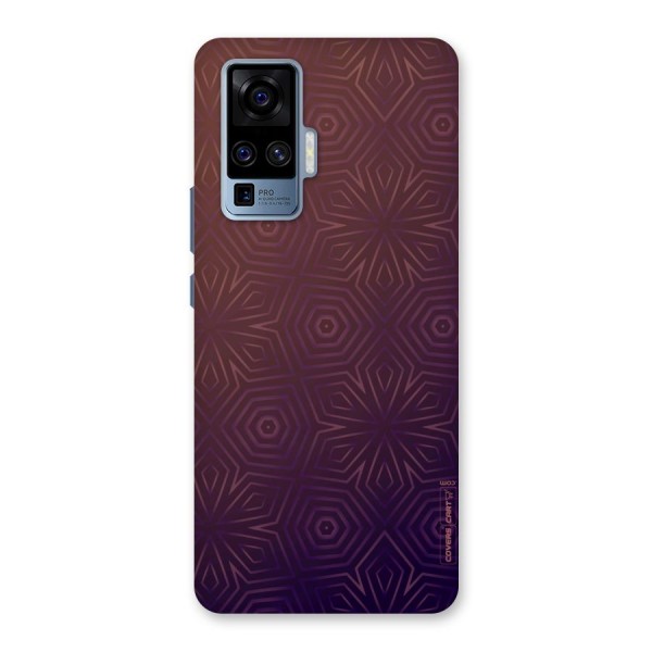 Lavish Purple Pattern Back Case for Vivo X50 Pro