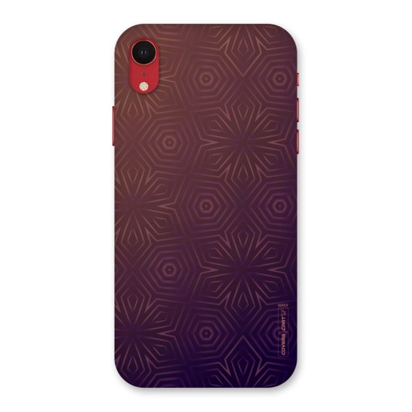 Lavish Purple Pattern Back Case for iPhone XR