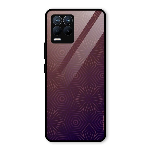 Lavish Purple Pattern Glass Back Case for Realme 8 Pro