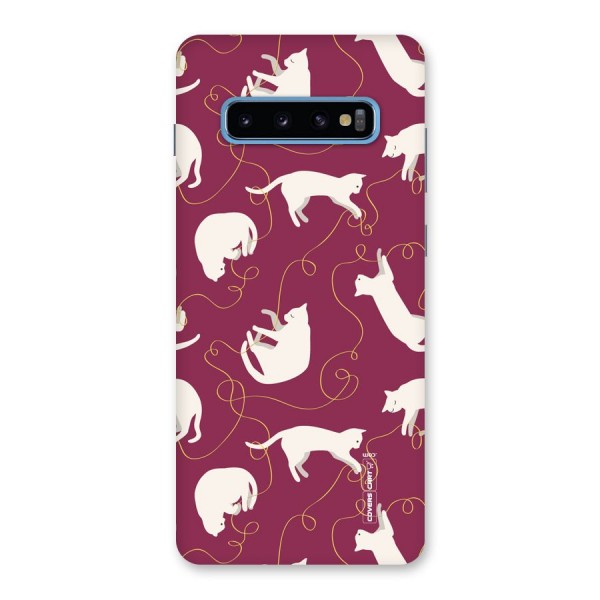 Lazy Kitty Back Case for Galaxy S10 Plus