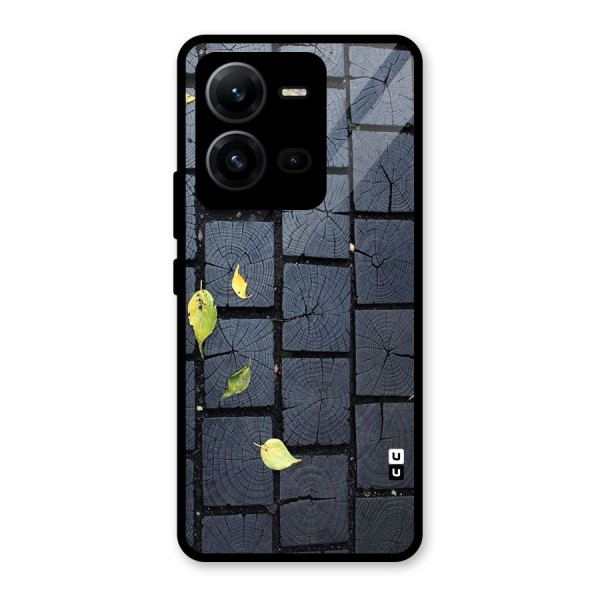 Leaf On Floor Glass Back Case for Vivo V25