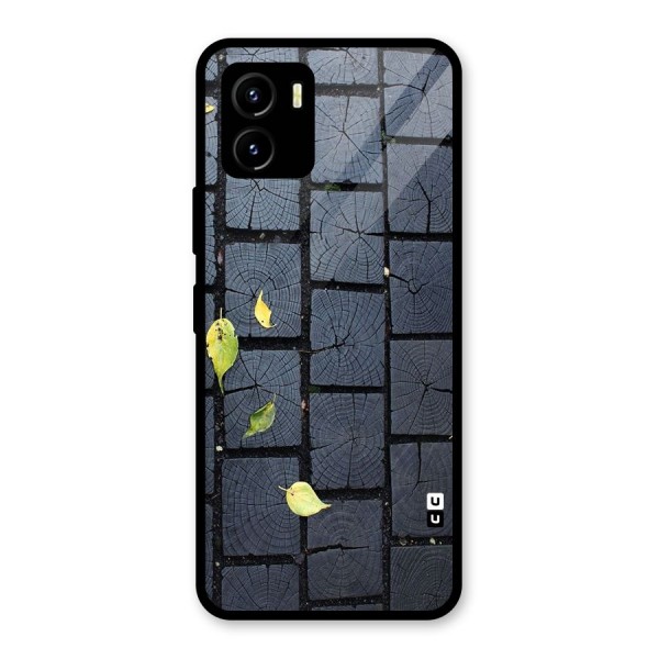 Leaf On Floor Glass Back Case for Vivo Y15s