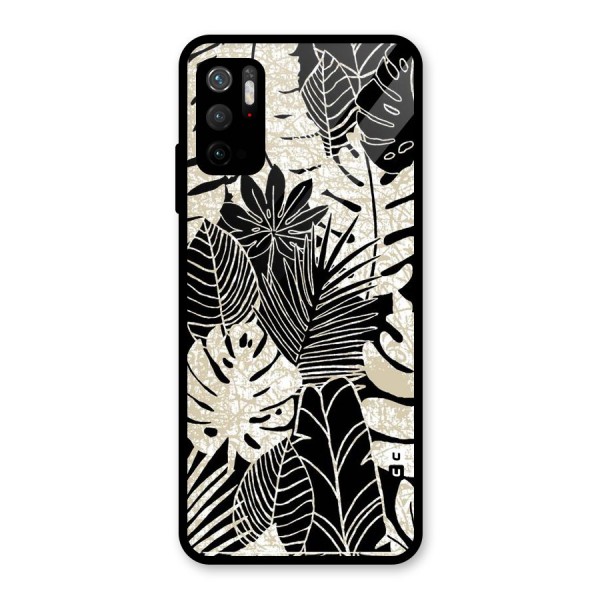 Leaf Pattern Glass Back Case for Poco M3 Pro 5G