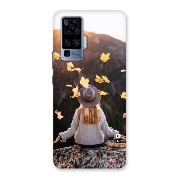 Leaf Rain Sunset Back Case for Vivo X50 Pro