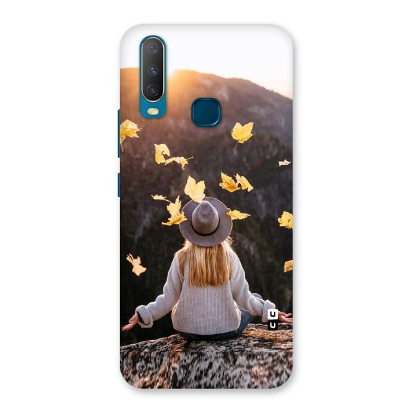 Leaf Rain Sunset Back Case for Vivo Y12