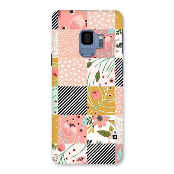 Leaf Stripe Polka Back Case for Galaxy S9