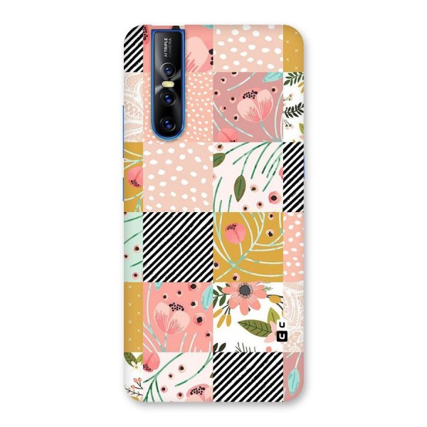 Leaf Stripe Polka Back Case for Vivo V15 Pro