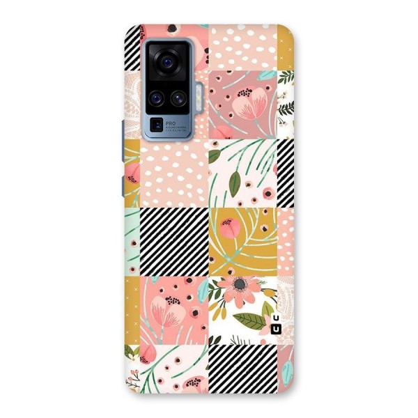 Leaf Stripe Polka Back Case for Vivo X50 Pro