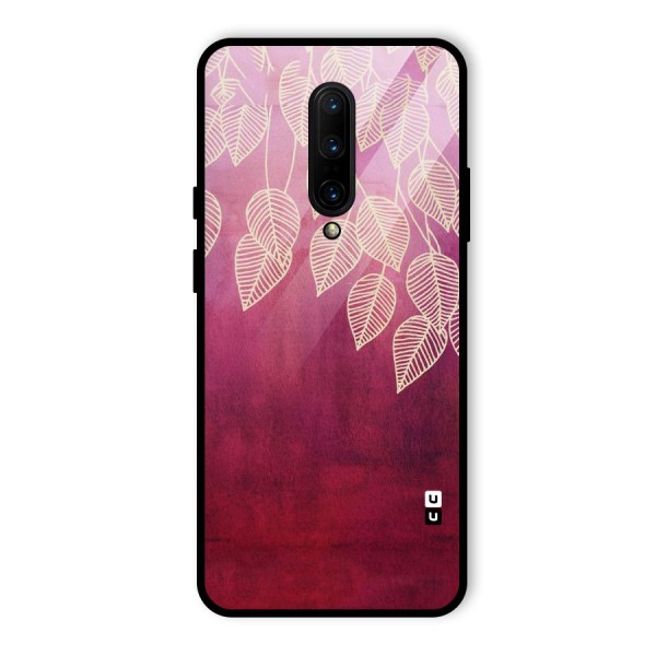 Leafy Outline Glass Back Case for OnePlus 7 Pro