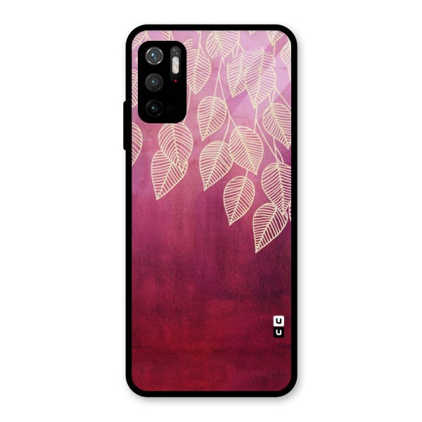 Leafy Outline Glass Back Case for Poco M3 Pro 5G