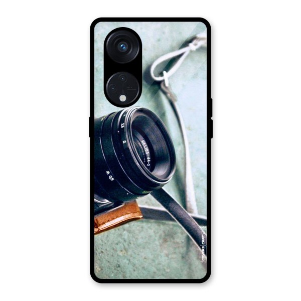 Leather Camera Lens Glass Back Case for Reno8 T 5G