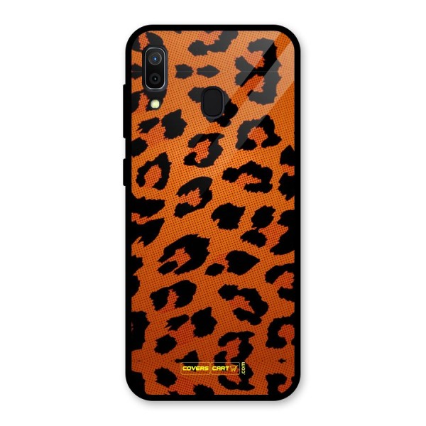 Leopard Glass Back Case for Galaxy A30