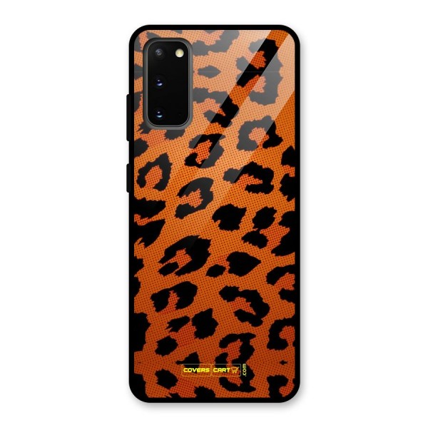 Leopard Glass Back Case for Galaxy S20