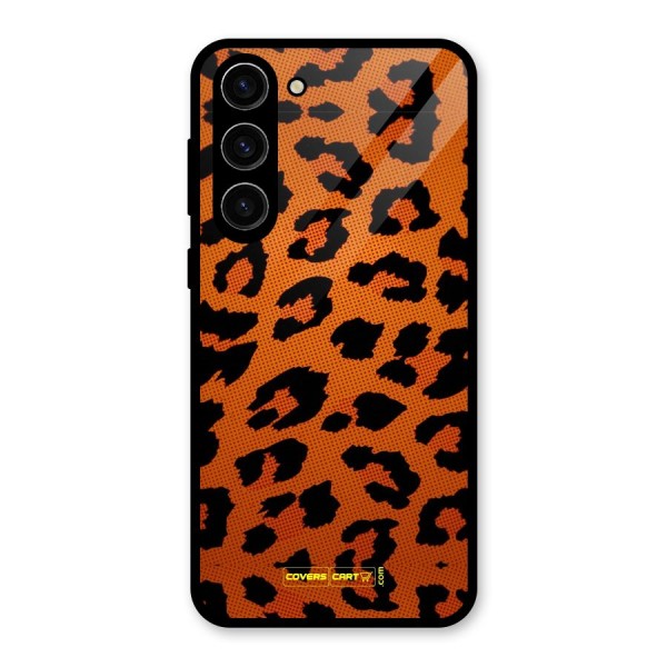 Leopard Glass Back Case for Galaxy S23 Plus