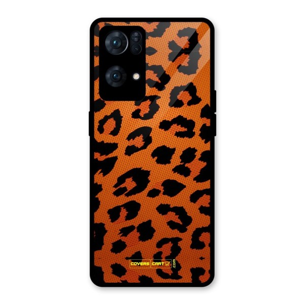 Leopard Glass Back Case for Oppo Reno7 Pro 5G