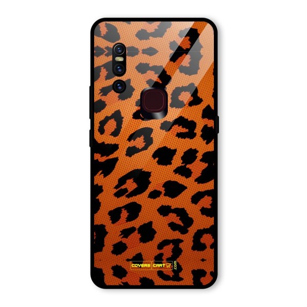 Leopard Glass Back Case for Vivo V15