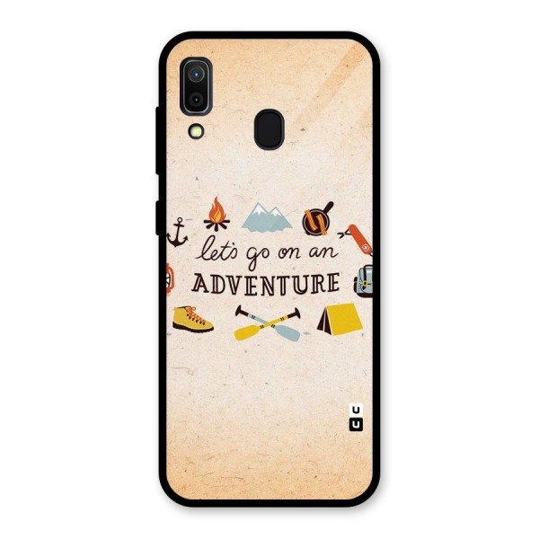 Lets Adventure Life Glass Back Case for Galaxy A30