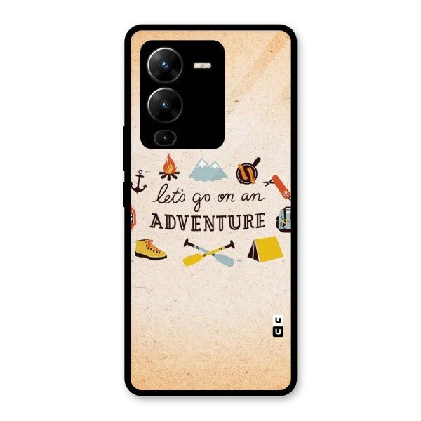 Lets Adventure Life Glass Back Case for Vivo V25 Pro